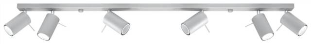 Ring 6 Light Spotlight Bar Grey, GU10 - image 1