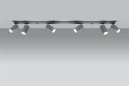 Ring 6 Light Spotlight Bar Grey, GU10 - thumbnail 5