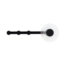 Venus Wall Lamp Coat Rack, 6W LED, 3000K, 490lm, Black, 3yrs Warranty - thumbnail 1