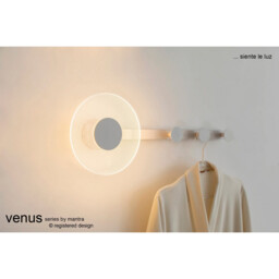 Venus Wall Lamp Coat Rack, 6W LED, 3000K, 490lm, Black, 3yrs Warranty - thumbnail 5