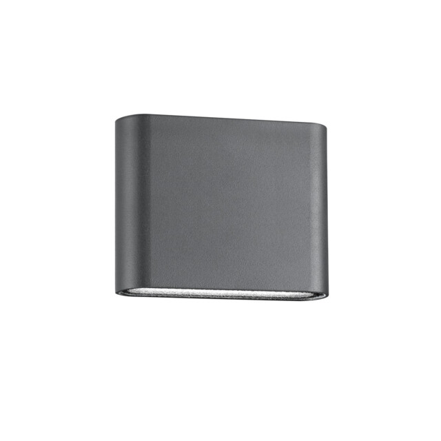 Soho 2 Light Outdoor Up Down Wall Lamp Dark Grey Aluminium Glass LED 2x3W 480Lm 3000K IP54 - image 1