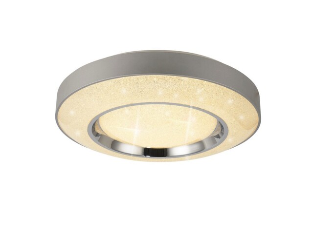 Santorini LED Ceiling 36W, With Remote Control 3000K-6000K, 2400lm, Polished Chrome, Silver - image 1