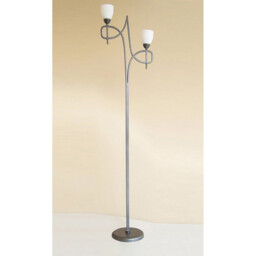 San Marino Floor Lamp In-Line Dimmer 2 Light E14 Tex/Pewter, NOT LED/CFL Compatible - thumbnail 2
