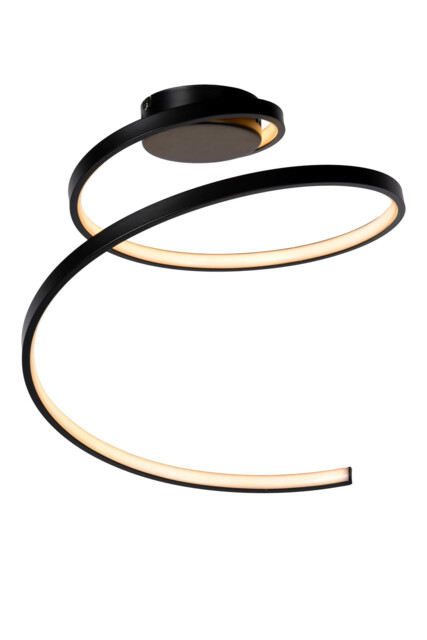 Maxence Modern Flush Ceiling Light - Ø 46cm - LED Dim. - 1x24W 3000K - 3 StepDim - Black - image 1