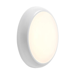 Hero Dimmable 18W LED Round Flush Light Gloss White with Emergency & Sensor 150Ëš detection angle, IP65