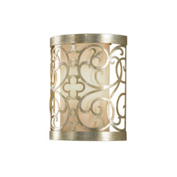 Arabesque 1 Light Indoor Wall Light Silver Leaf, E14