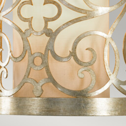 Arabesque 1 Light Indoor Wall Light Silver Leaf, E14 - thumbnail 5