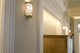 Arabesque 1 Light Indoor Wall Light Silver Leaf, E14 - thumbnail 2
