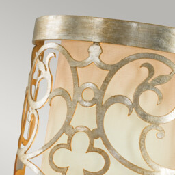 Arabesque 1 Light Indoor Wall Light Silver Leaf, E14 - thumbnail 3