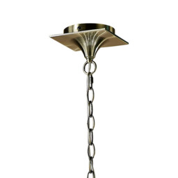 Ninette Linear Pendant 2 Arm 4 Light E14, Antique Brass With Ivory White Shades - thumbnail 3
