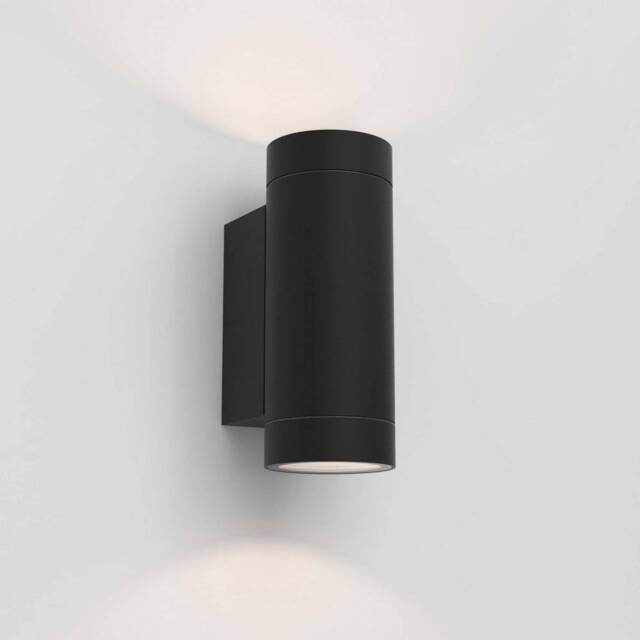 Dartmouth LED Outdoor Wall Light Textured Black IP54, GU10