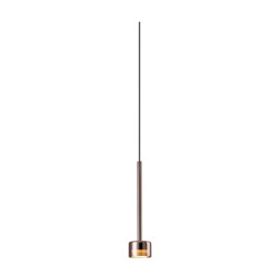 Tonic Assembly Pendant (WITHOUT PLATE), 1 Light, With Replaceable 12W LEDs, 3000K, Copper/Copper Glass - thumbnail 3