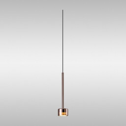 Tonic Assembly Pendant (WITHOUT PLATE), 1 Light, With Replaceable 12W LEDs, 3000K, Copper/Copper Glass - thumbnail 2