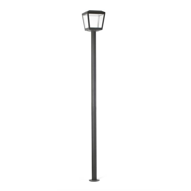 Plaza Outdoor LED Lamp Post Dark Grey 18W 3000K IP54 - image 1