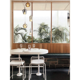 Elsa Pendant With Mixed Shades, 5 Light E27, Clear/Chrome/Bronze/Copper Glass With Frosted Inner Cone, Gold Frame - thumbnail 3