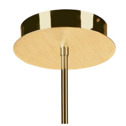 Juno Telescopic Convertible To Semi Flush 3 Light 15W LED 3000K, 1350lm, Satin Gold/Frosted Acrylic/Gold - thumbnail 5