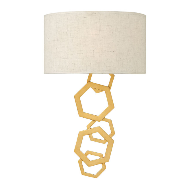 Moxie 2 Light Indoor Wall Light Gold, E14