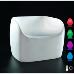 Pao Small Sofa Rechargeable LED RGB Outdoor IP65, Opal White Item Weight: 16.3kg - thumbnail 2