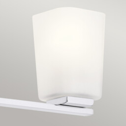 Kichler Roehm Bathroom Wall Lamp Polished Chrome, IP44 - thumbnail 3