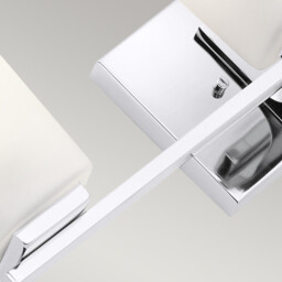 Kichler Roehm Bathroom Wall Lamp Polished Chrome, IP44 - thumbnail 5