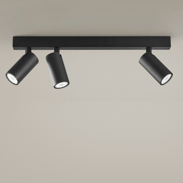 Simply Spotlight 4 Light Bar Metallic Black GU10 7W - image 1