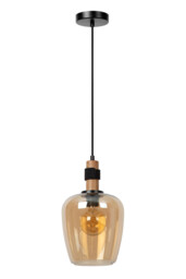 Lucide ILONA - Pendant light - 22 cm - 1xE27 - Amber - thumbnail 3