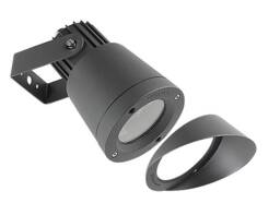 Hubble 1 Light Outdoor Spotlight Urban Grey IP65, GU10 - thumbnail 1