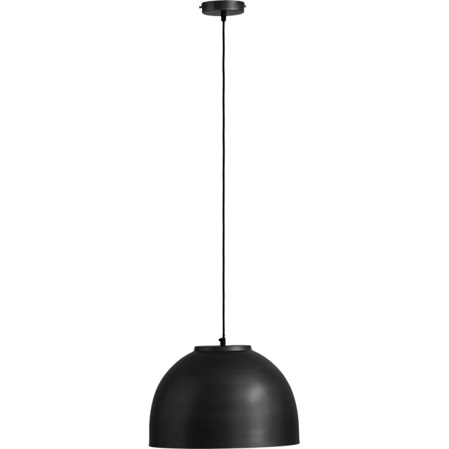Hermi Dome Pendant Ceiling Light Matt Black 1x E27 - image 1