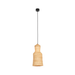 Patras 45cm Dome Pendant Ceiling Light Natural - Sandy Black 1xE27 LED - thumbnail 1