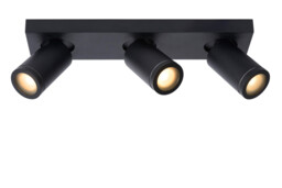 Taylor Modern Ceiling Spotlight Bar Bathroom - LED Dim to warm - GU10 - 3x5W 2200K/3000K - IP44 - Black
