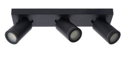 Taylor Modern Ceiling Spotlight Bar Bathroom - LED Dim to warm - GU10 - 3x5W 2200K/3000K - IP44 - Black - thumbnail 3