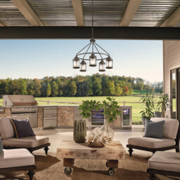 Ashland Bay 5 Light Outdoor Chandelier Pendant Lighting Zinc IP44, E27 - thumbnail 2