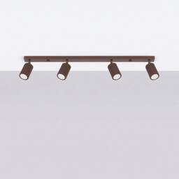 Karbon Ceiling Spotlight Bar Brown 4x GU10 - thumbnail 2