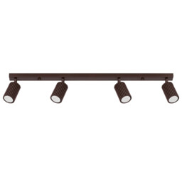 Karbon Ceiling Spotlight Bar Brown 4x GU10 - thumbnail 1