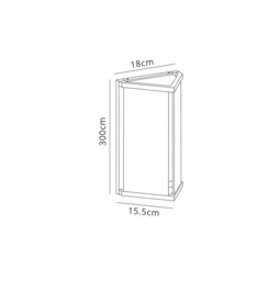 Meribel Wall Lamp 1 x E27, IP54, Graphite - thumbnail 2