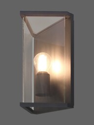 Meribel Wall Lamp 1 x E27, IP54, Graphite - thumbnail 3