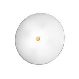 Centro Designer Glass Simple Flush Ceiling Light Polished Gold, 3x E27 - thumbnail 1
