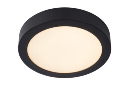 Brice-Led Modern Flush Ceiling Light Bathroom - Ø 24cm - LED Dim. - 1x15W 3000K - IP44 - Black - thumbnail 1