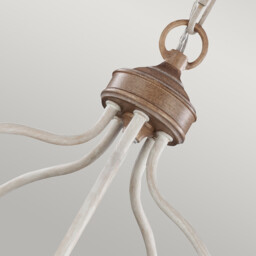Hartsville 5 Light Chandelier Beachwood Finish, E14 - thumbnail 3