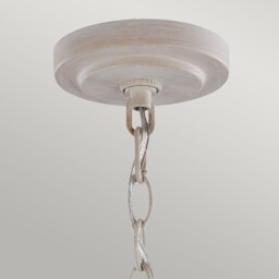 Hartsville 5 Light Chandelier Beachwood Finish, E14 - thumbnail 2