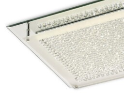 Gina LED Flush Ceiling Light, 420mm Square, 21W 1680lm 4000K Polished Chrome, Crystal - thumbnail 5