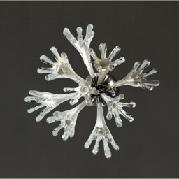 Love Ceiling/Wall Lamp 6 Light G4 Polished Chrome/White Glass, NOT LED/CFL Compatible - thumbnail 2