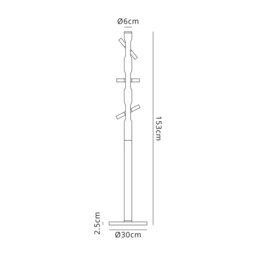 Bethel Floor Lamp, 6 x 2W LED, 3000K, 1680lm, Sand Black, Gold - thumbnail 2