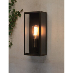 Messina Outdoor Wall Lantern Textured Black IP44, E27 - thumbnail 5