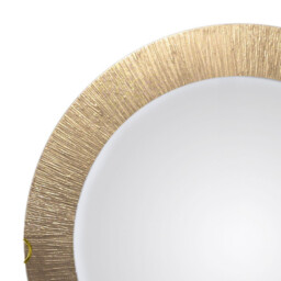 Moon Lifestyle Glass Simple Flush Ceiling Light Gold - Sun Gold Finish, 3x E27 - thumbnail 3