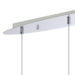 Talia Pendant Linear, 3 Light G9, Polished Chrome/Silver/Clear Glass - thumbnail 5