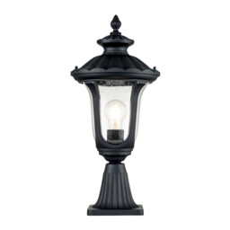 Chicago Outdoor Pedestal Light Textured Black, IP44