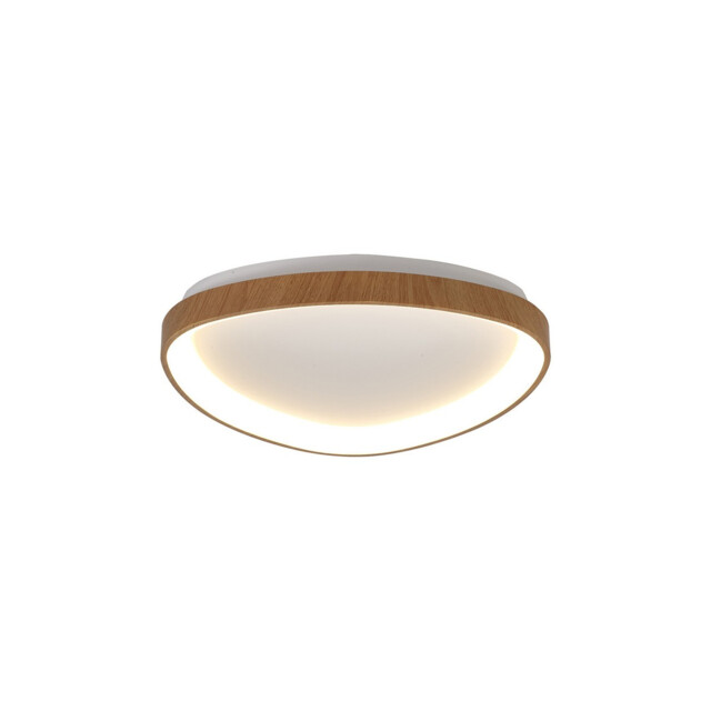 Niseko II Triangular Ceiling 42cm 38W LED, 2700K-5000K Tuneable, 2500lm, Remote Control, Wood, 3yrs Warranty - image 1