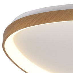 Niseko II Triangular Ceiling 42cm 38W LED, 2700K-5000K Tuneable, 2500lm, Remote Control, Wood, 3yrs Warranty - thumbnail 3