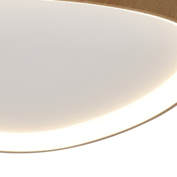 Niseko II Triangular Ceiling 42cm 38W LED, 2700K-5000K Tuneable, 2500lm, Remote Control, Wood, 3yrs Warranty - thumbnail 5